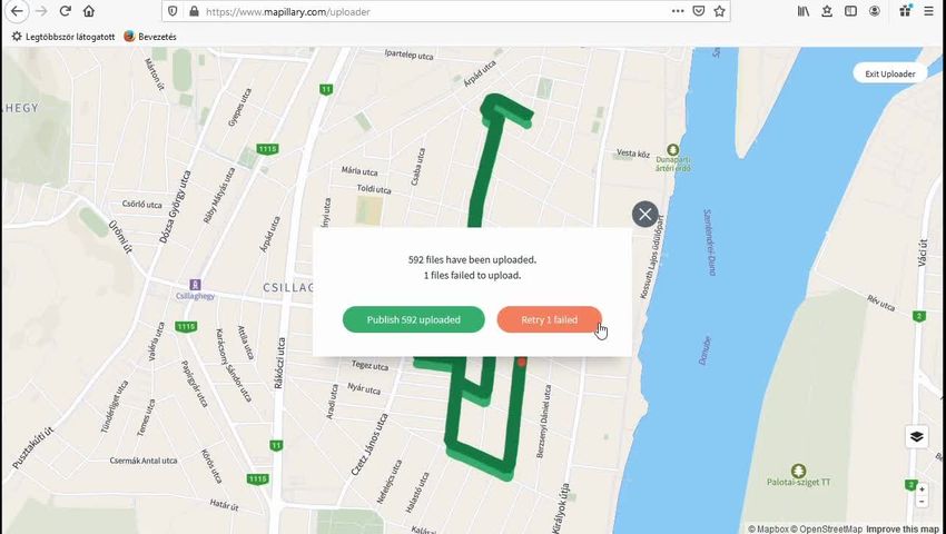 mapillary képfeltöltés - grinTube